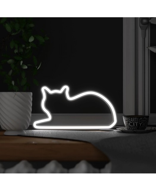 Lampa Neonowa Kot